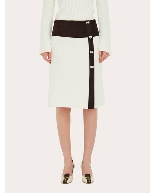 Ferragamo Black Knitted Skirt