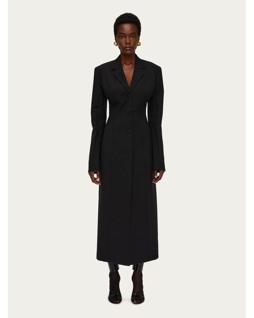 Ferragamo Black Women Two Way Tailored Coat