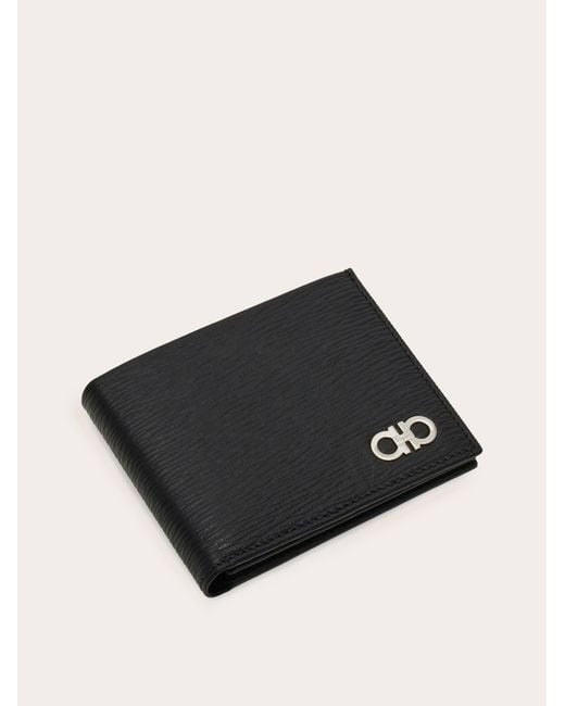 Ferragamo Blue Gancini Wallet for men