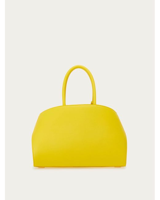 Ferragamo Yellow Hug Handbag (S)