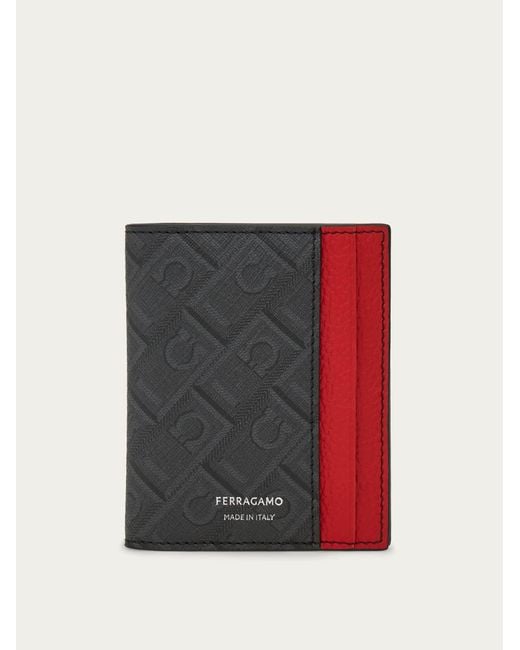 Ferragamo Men Monogram Credit Card Holder for men