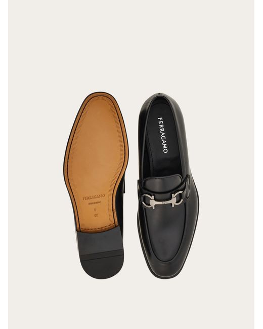 Ferragamo White Loafer With Gancini Buckle for men
