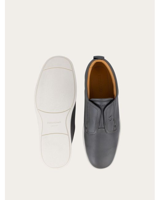 Ferragamo White Derby Slip-On for men