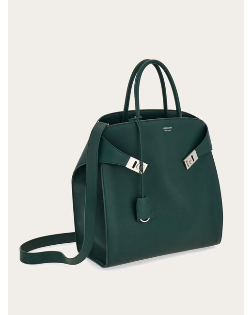 Ferragamo Green Hug Tote Bag for men