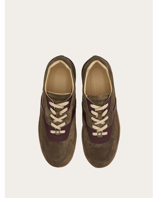 Ferragamo Brown Low Top Sneaker for men
