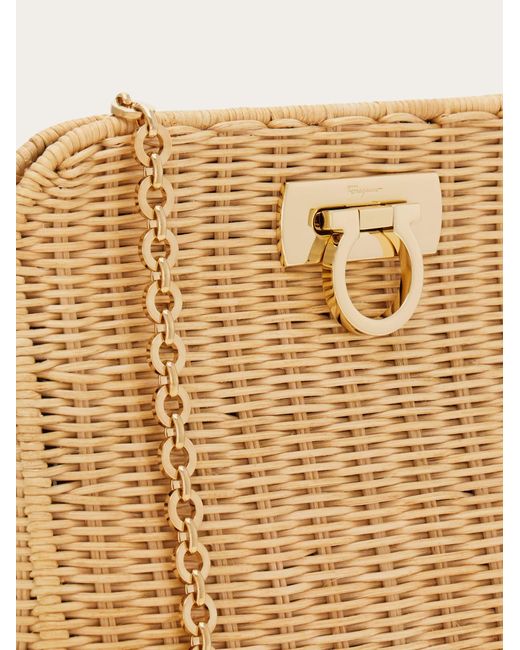 Ferragamo Natural Diana Clutch (S)