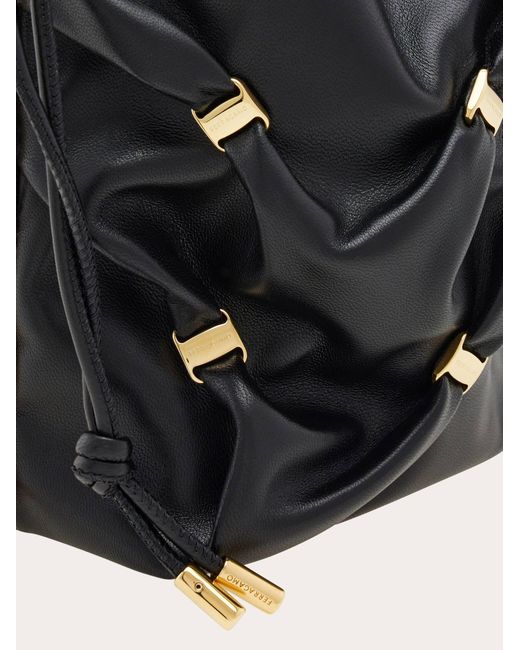 Donna Mini Secchiello Con Mini Varini di Ferragamo in Black