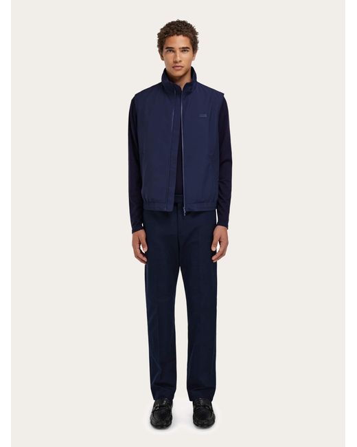 Ferragamo Blue Sporty Gilet for men