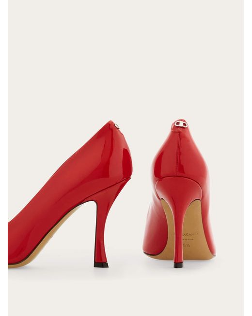Ferragamo Red Pump Shoe