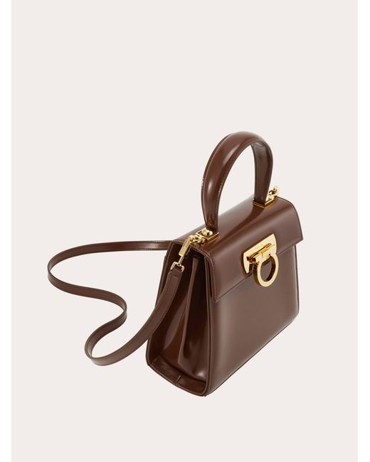 Ferragamo Brown Iconic Top Handle (S)
