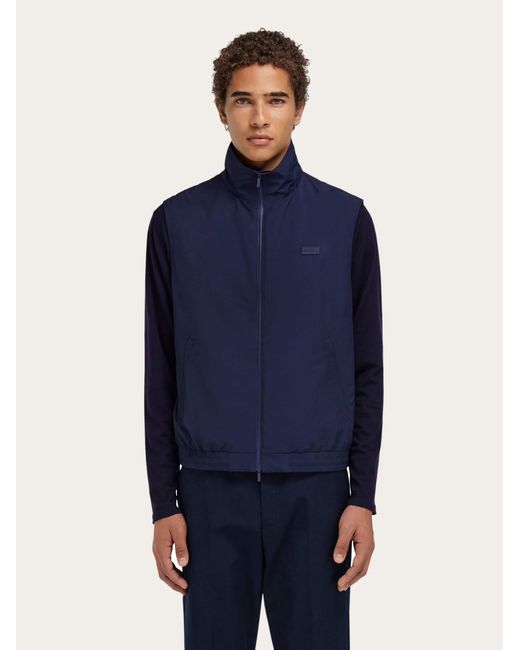 Ferragamo Blue Sporty Gilet for men
