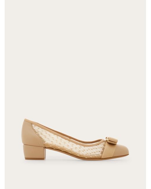 Ferragamo Natural Vara Pump