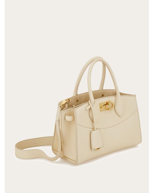 Ferragamo Natural New Studio Soft Bag (M)