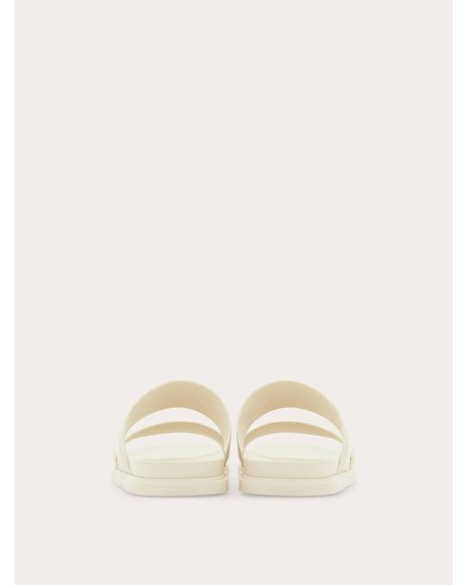 Ferragamo Natural Gancini Ornament Slide for men