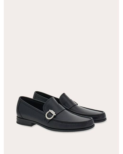 Ferragamo White Calf Leather Loafers for men