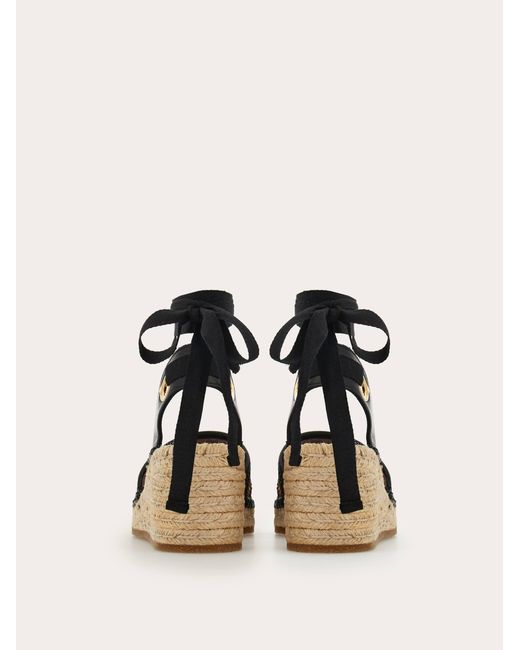 Ferragamo Black Espadrilles