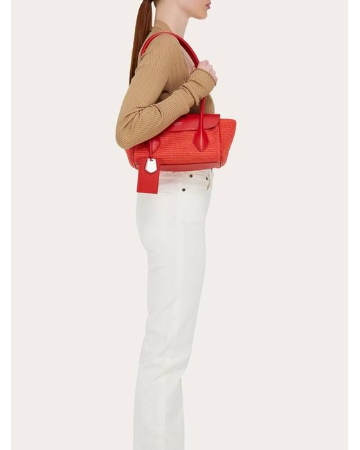 Ferragamo Red Damen Totebag East-West (S)