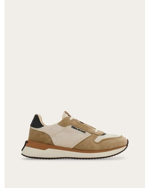 Ferragamo Natural Low Cut Sneaker for men