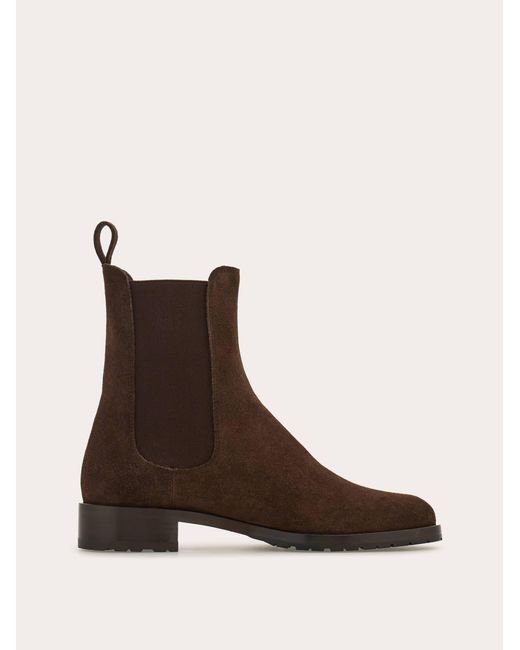 Ferragamo Brown Chelsea Boot