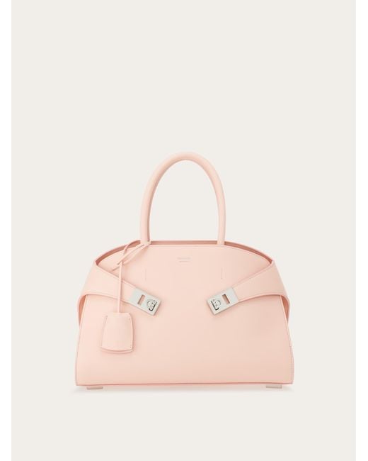 Ferragamo Pink Women Hug Handbag (s)