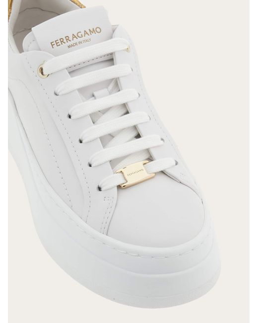 Mujer Sneakers Con Plataforma Blanco Talla .5 Ferragamo de color White