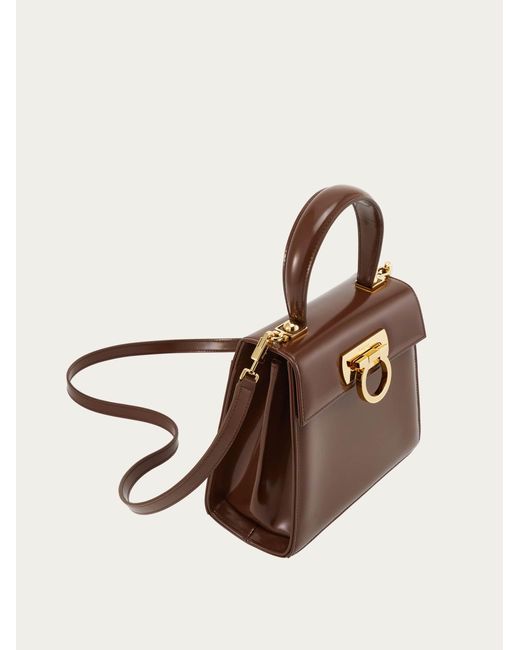Ferragamo Brown Iconic Top Handle (S)