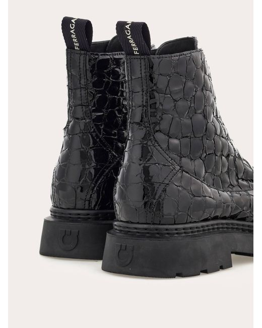 Mujer Botines Con Cremallera Negro Talla .5 Ferragamo de color Black