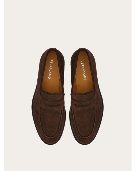 Ferragamo White Penny Loafer for men
