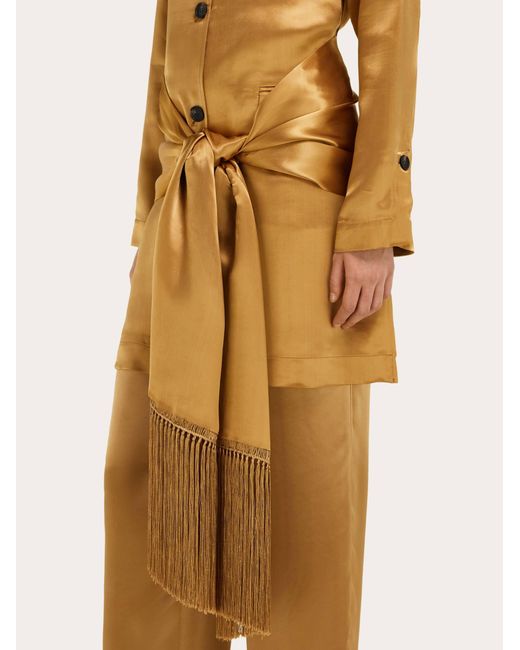 Ferragamo Natural Satin Jacket