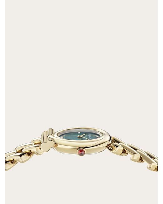 Ferragamo Green Gancini Twisted Watch