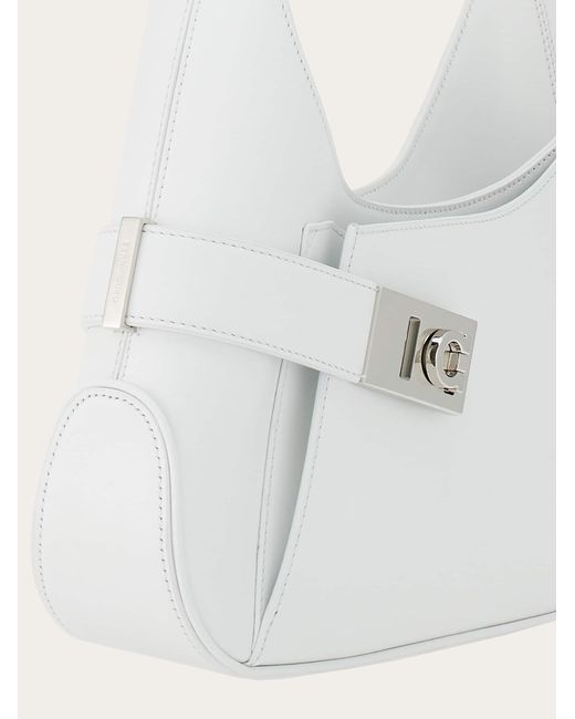 Hobo shoulder bag (M) Ferragamo en coloris White