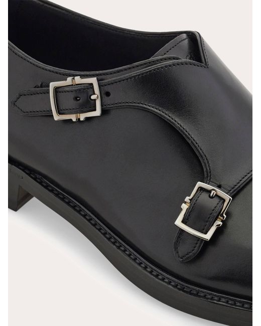 Ferragamo White Double Monkstrap for men