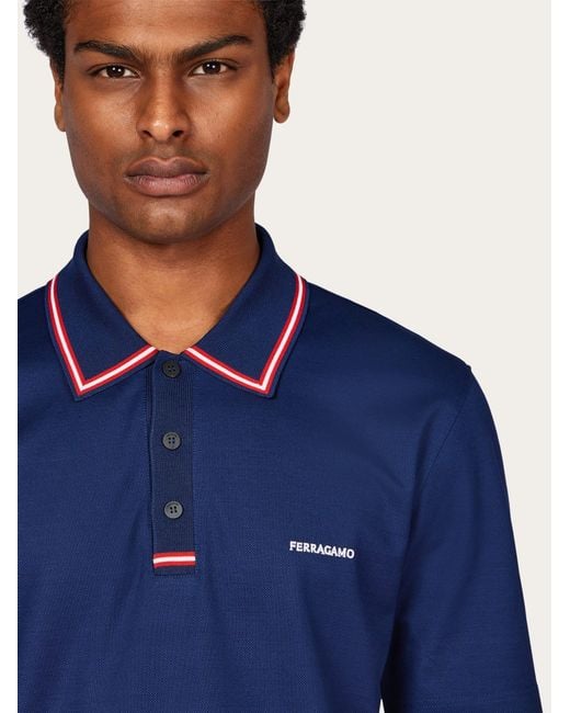 Ferragamo Blue Polo for men