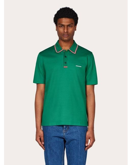 Ferragamo Green Polo for men