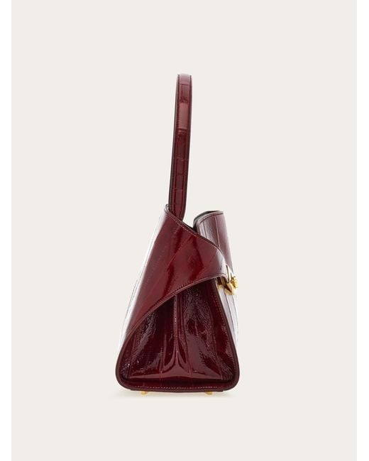 Donna Borsa A Spalla Hug Soft (M) di Ferragamo in Purple