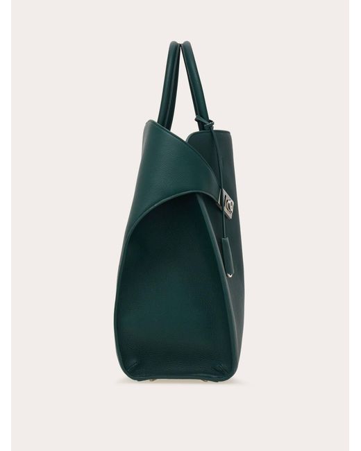 Ferragamo Green Hug Tote Bag for men