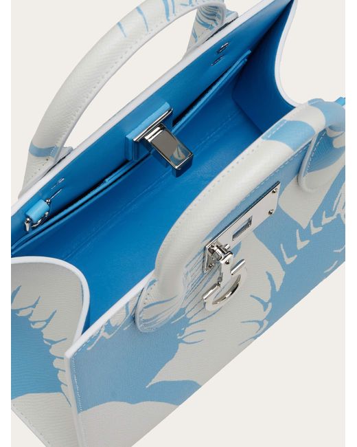 Studio Box bag (S) Ferragamo en coloris Blue