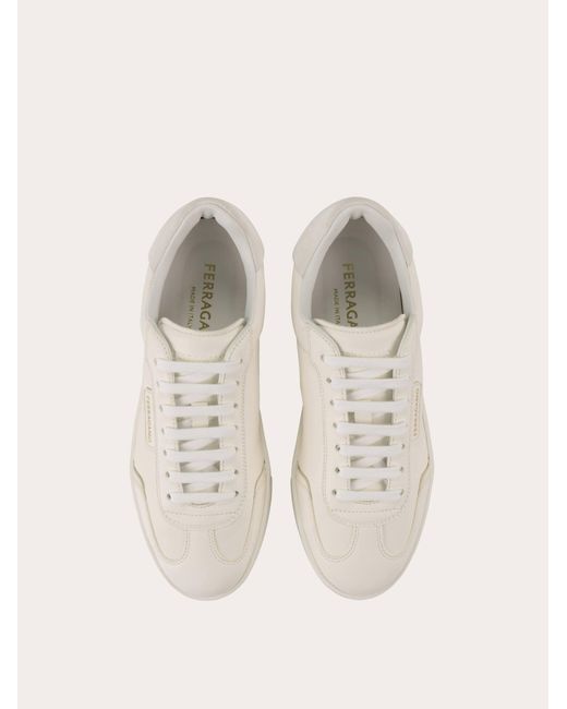 Ferragamo Natural Low-Top Sneaker