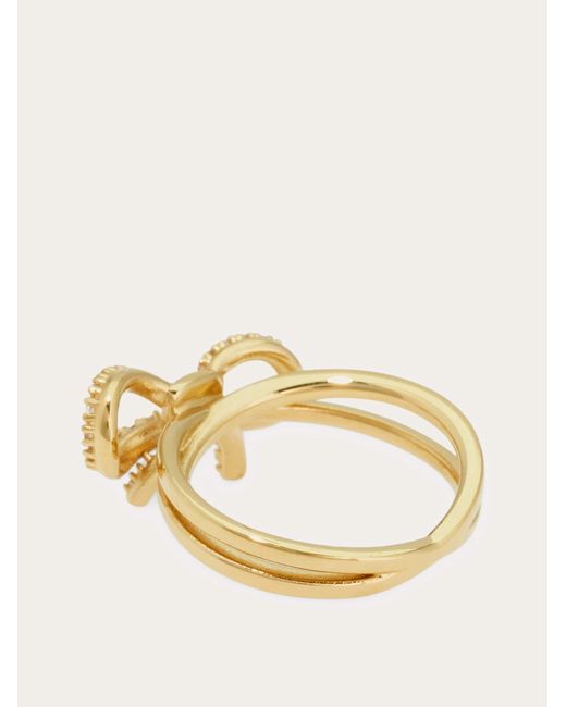 Ferragamo Natural Vara Bow Ring (54Mm)