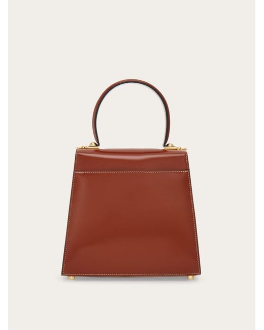 Ferragamo Red Iconic Top Handle (S)