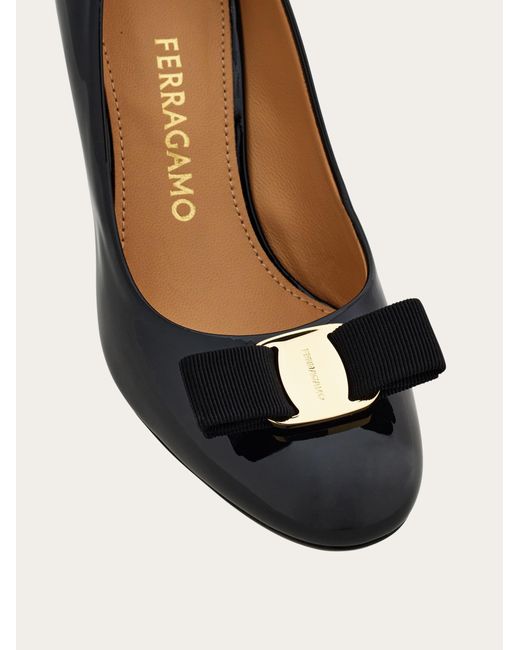 Ferragamo Black Vara Bow Pump .5
