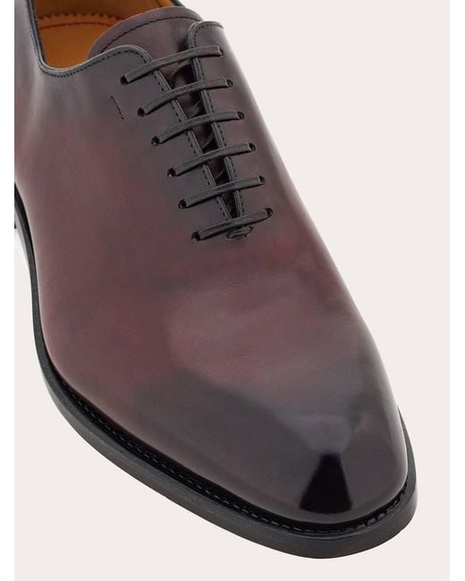 Ferragamo Brown Tramezza Plain Toe Oxford .5 for men
