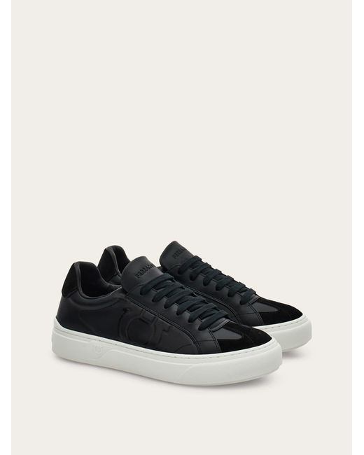 Ferragamo Black Gancini Sneaker for men