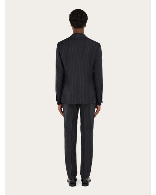 Ferragamo Blue Wool Suit for men