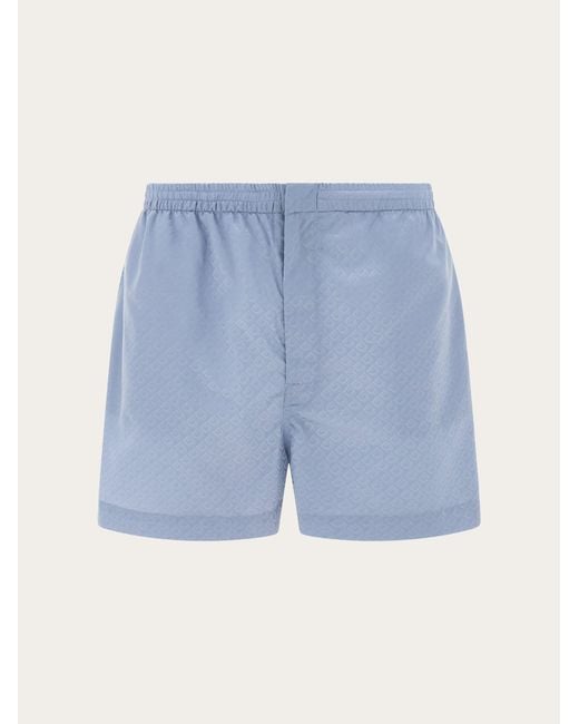 Ferragamo Blue Swimming Trunks for men