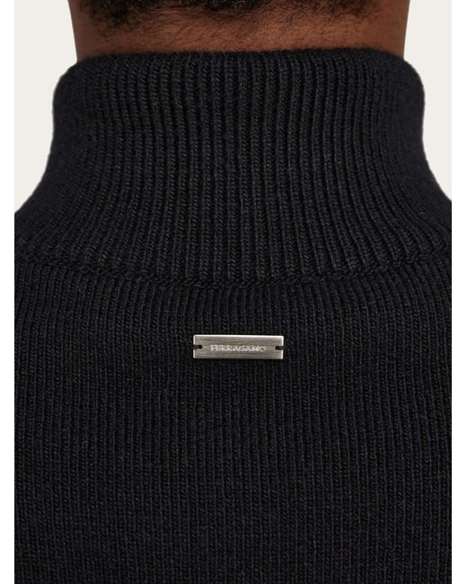 Ferragamo Black Bomber Jacket for men
