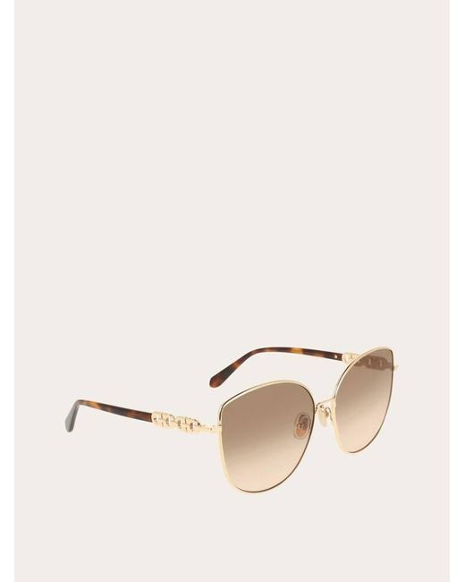 Ferragamo Natural Sunglasses