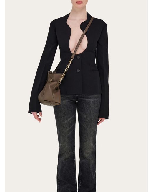 Donna Soft-Bag (M) di Ferragamo in Natural