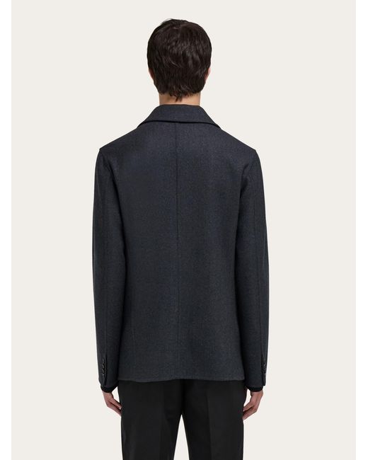 Ferragamo Blue Single Breasted Blazer for men