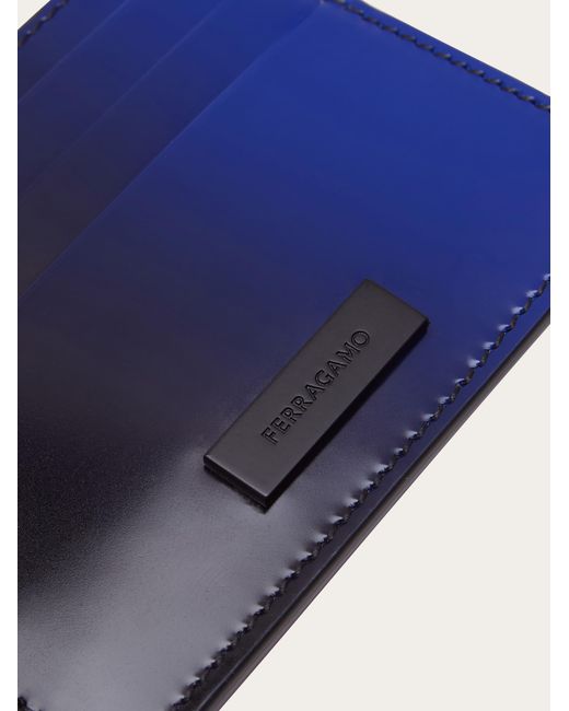 Ferragamo Blue Two Tone Wallet for men